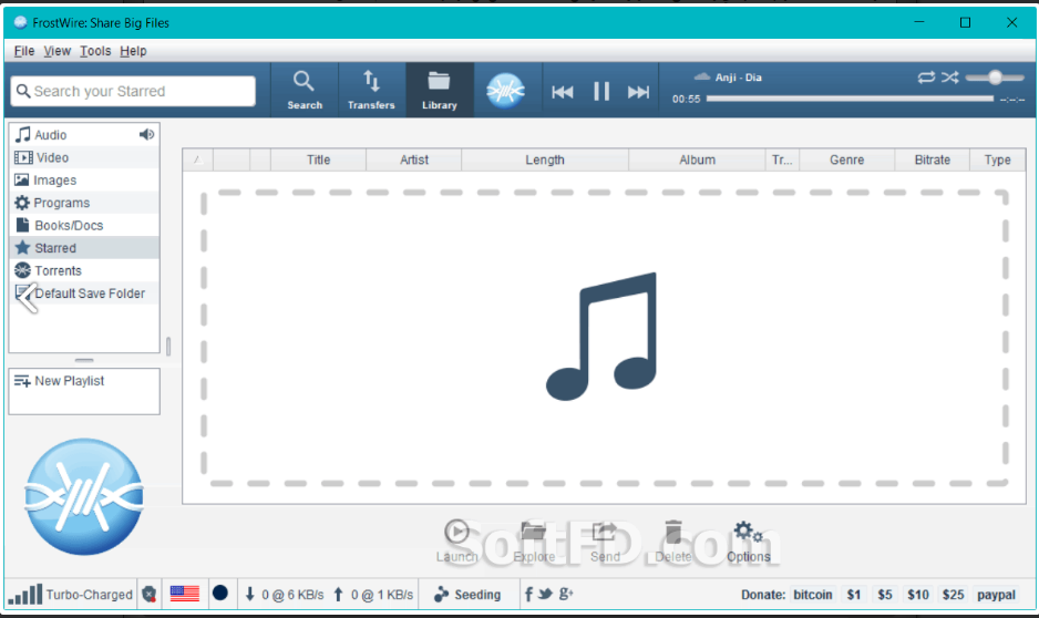 تحميل برنامج FrostWire  للتحميل من التورنت