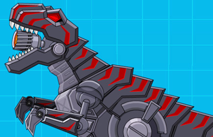 نتيجة بحث الصور عن ‪Robot Dinosaur Black T-Rex‏‬‏