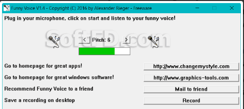 تحميل برنامج Funny Voice لتغيير نبرة الصوت