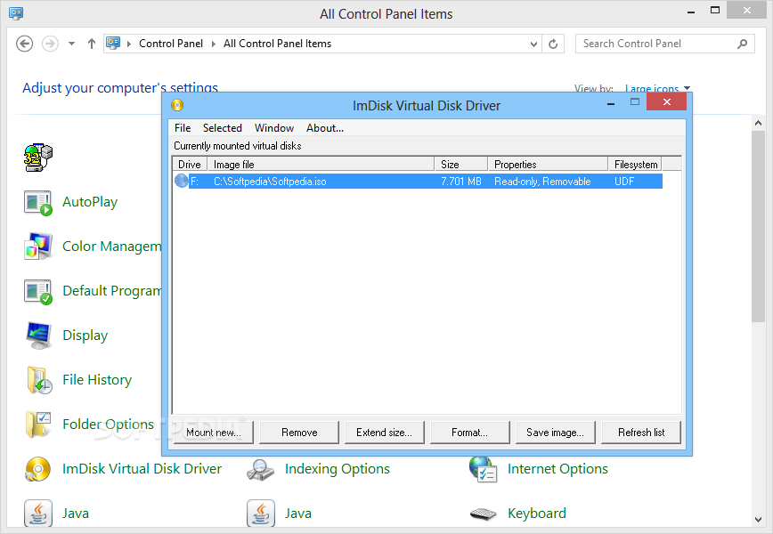 تحميل برنامج imdisk virtual disk driver للإسطوانات الوهمية