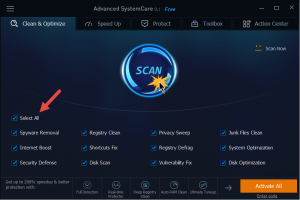 شرح برنامج Advanced systemcare