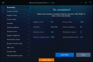 شرح برنامج Advanced systemcare