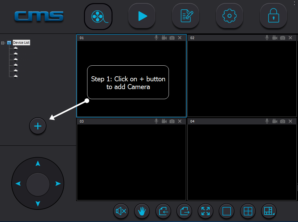برنامج CMS لتشغيل كاميرات IP
